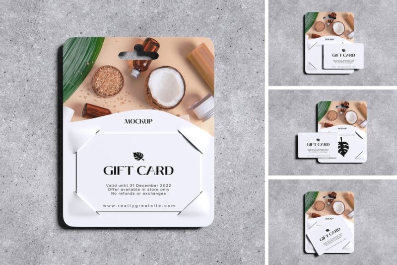 Branded Gift & Business Card Mockup