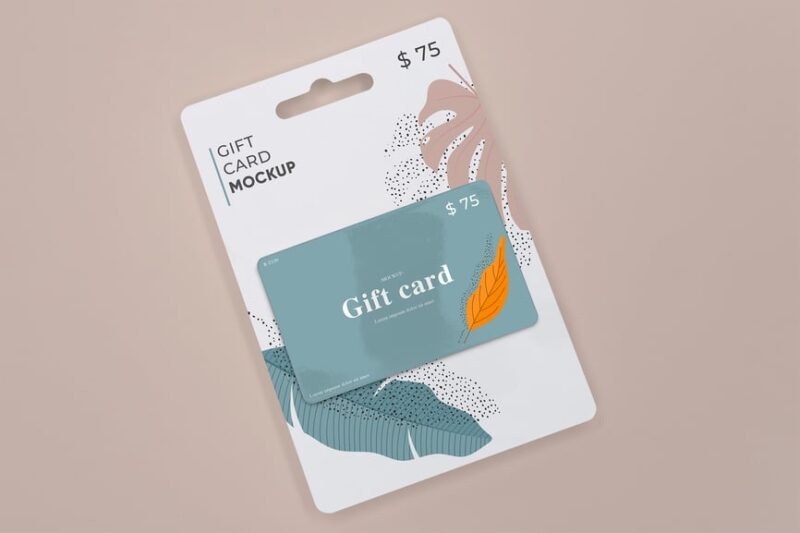 Professional Showcase Gift Card Mockup