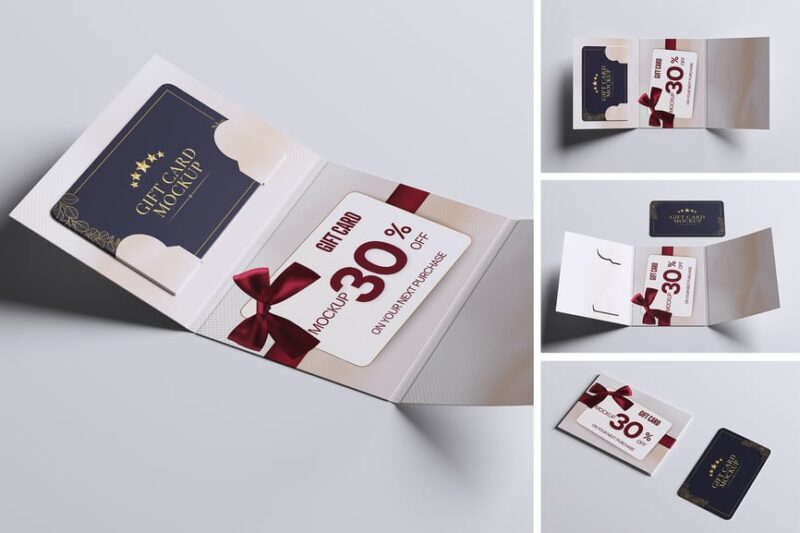 Corporate Gift Card Mockup