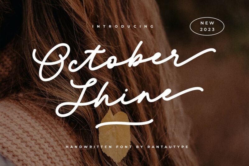 October Shine Monoline Font