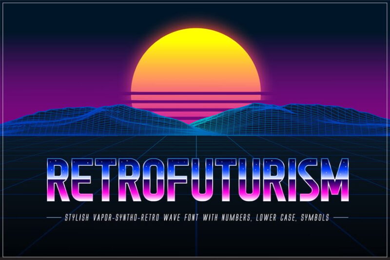 Retrofuturism OTF Vapor Wave Font
