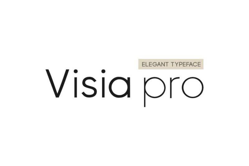 VISIA Pro - Elegant Geometric Typeface + Web Fonts