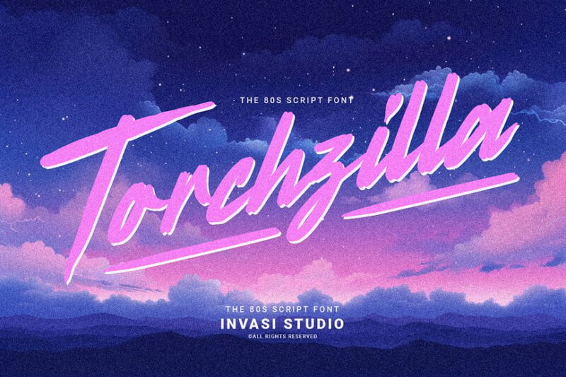 Torchzilla - Retro Script