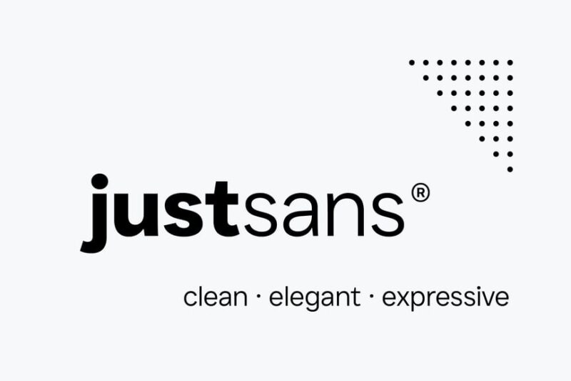 JUST Sans® Clean Modern Minimal Geometric Typeface