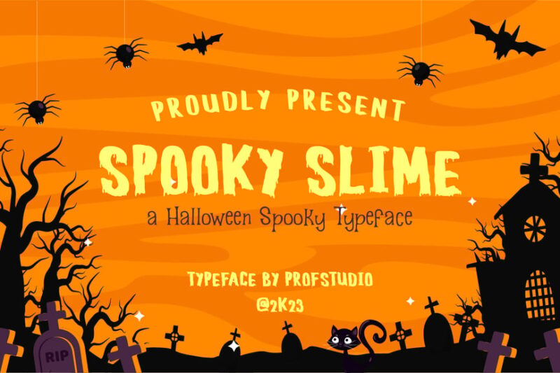 Spooky Slime - a Halloween Spooky Typeface