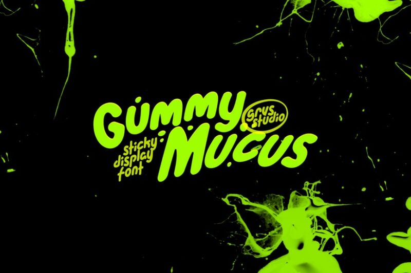 Gummy Mucus Funny Display Font