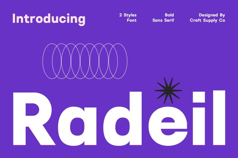 Radeil – Geometric Sans Serif
