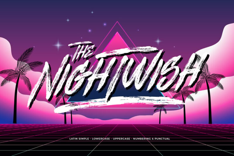 Nightwish - Disco Script Retro Font