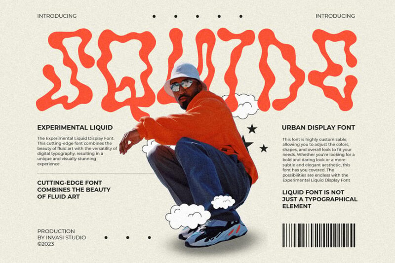 Squide - Experimental Display Font