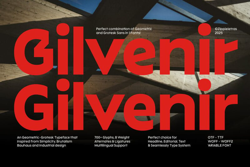 Gilvenir - Corporate Modern Brand Identity Font