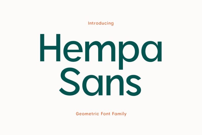 Hempa Sans Geometric Font