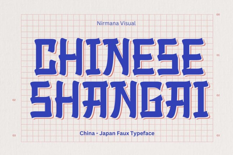 Chinese Shangai - Asian Font
