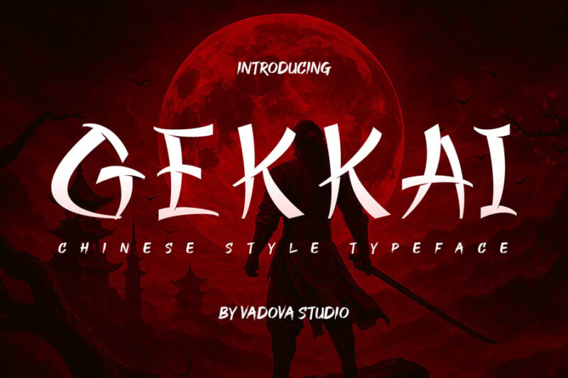 Gekkai Chinese Creative Font