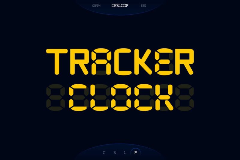 Tracker Clock - Precise Quartz Stopwatch Y2k Pixel