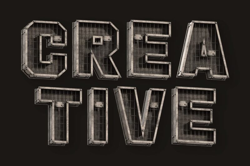 Industrial Box - 3D Color SVG Font