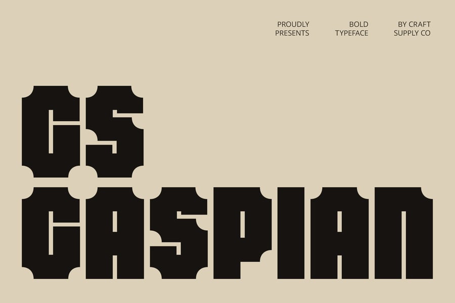 Caspian – Industrial Font