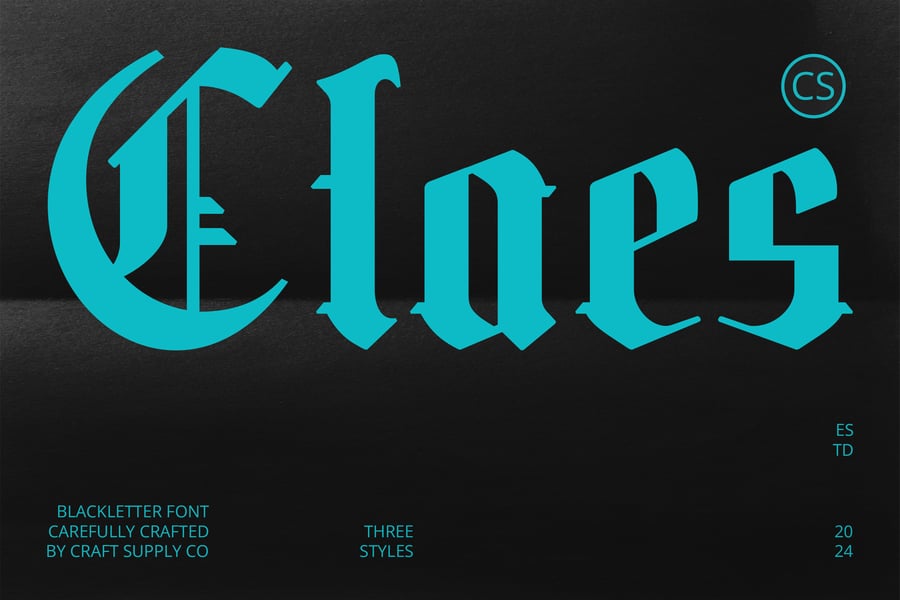 Claes – Old English Font