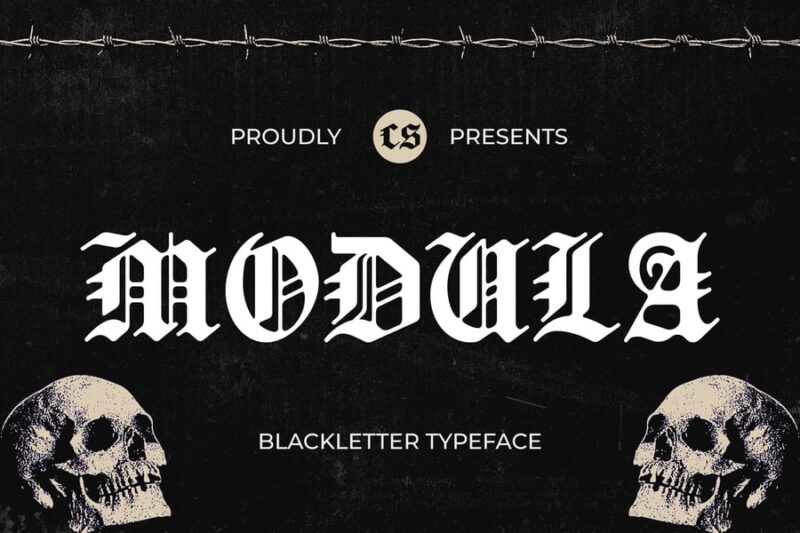 Modula – Old English Font