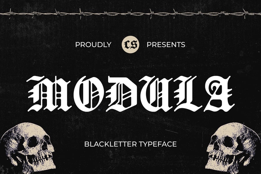 Modula – Old English Font