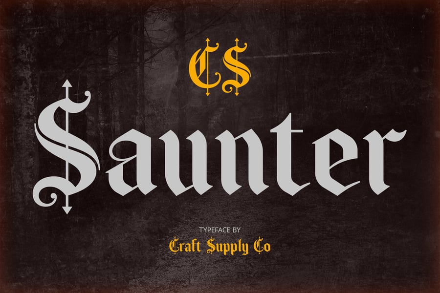 Saunter – Old English Font