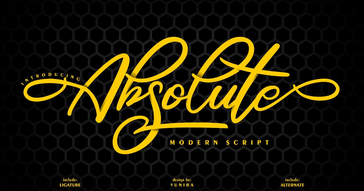 Absolute | Modern Script