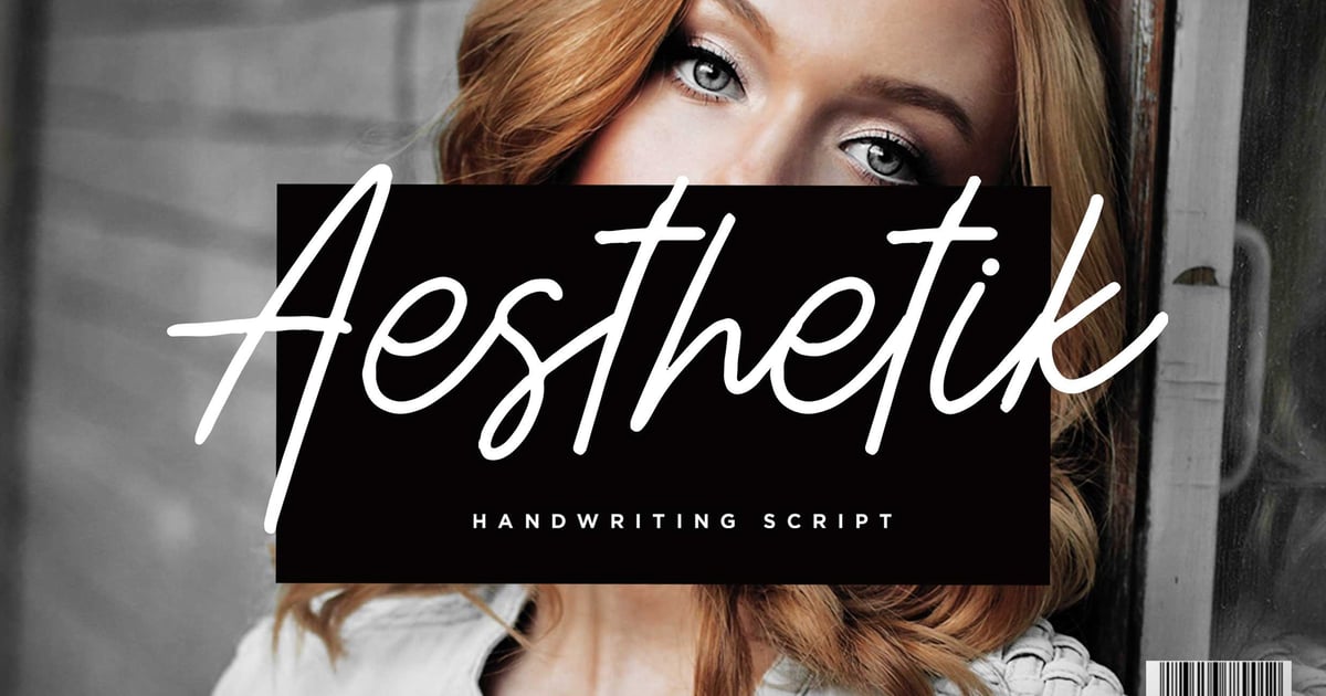 Aesthetik - Handwriting Font