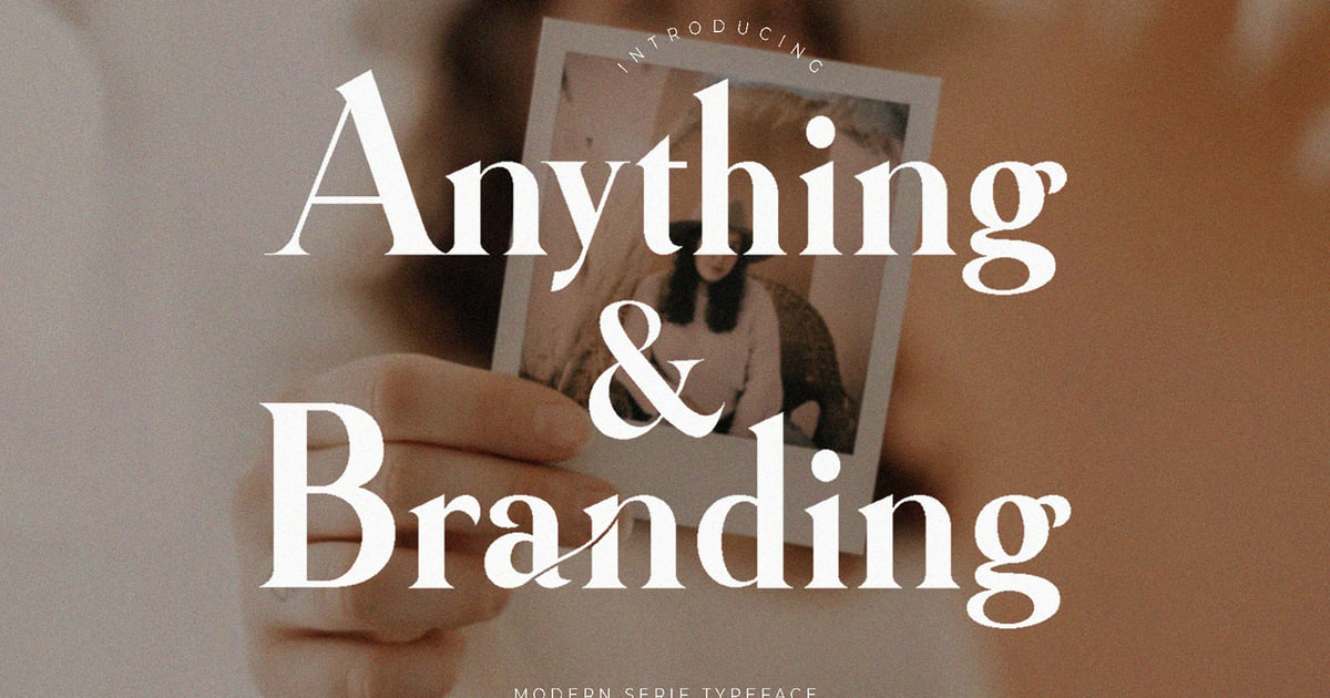 Anything Branding Serif Font