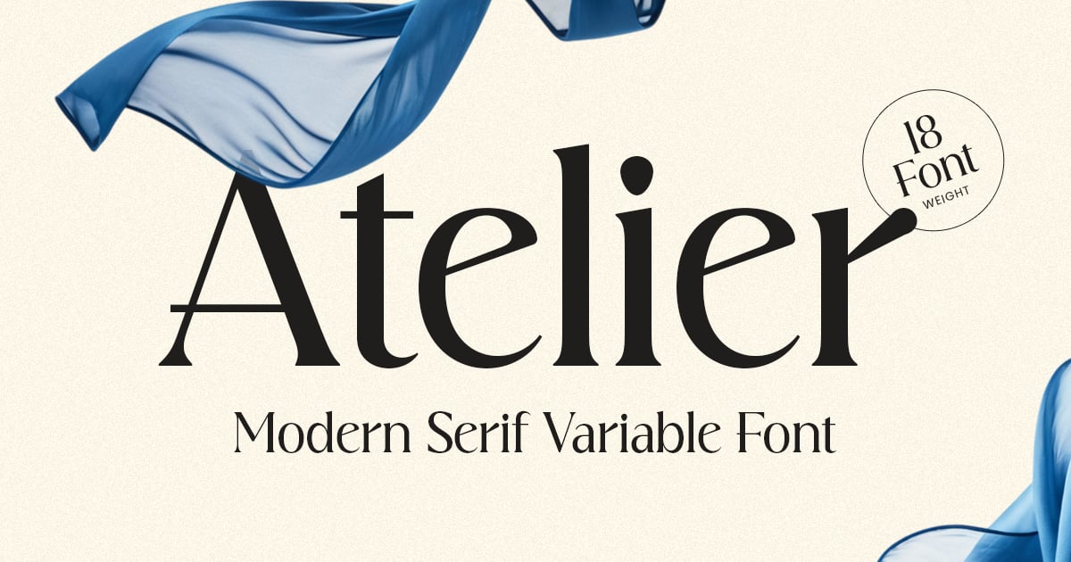 Atelier - Modern Serif Variable Font Family