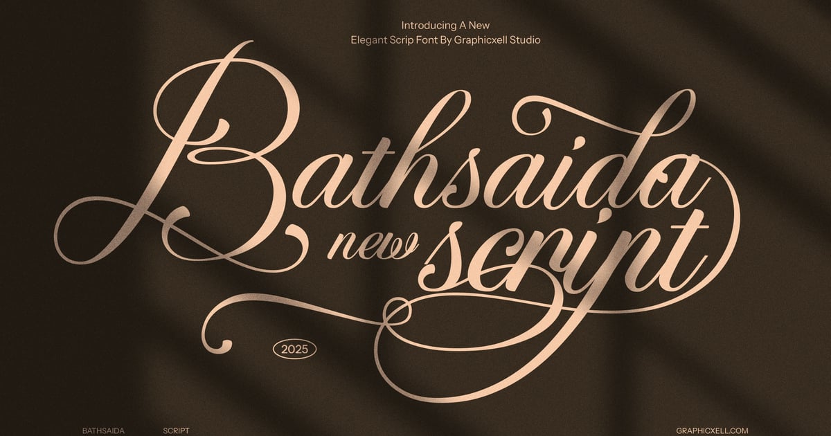 Bathsaida – Elegant Calligraphy Script Font