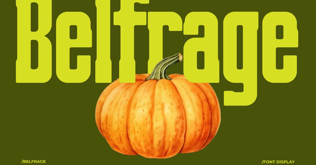 Belfrage - Slab Serif Font