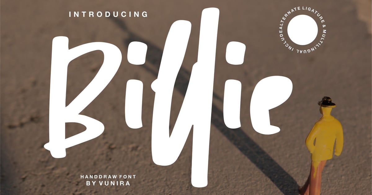 Billie | Handdraw Font