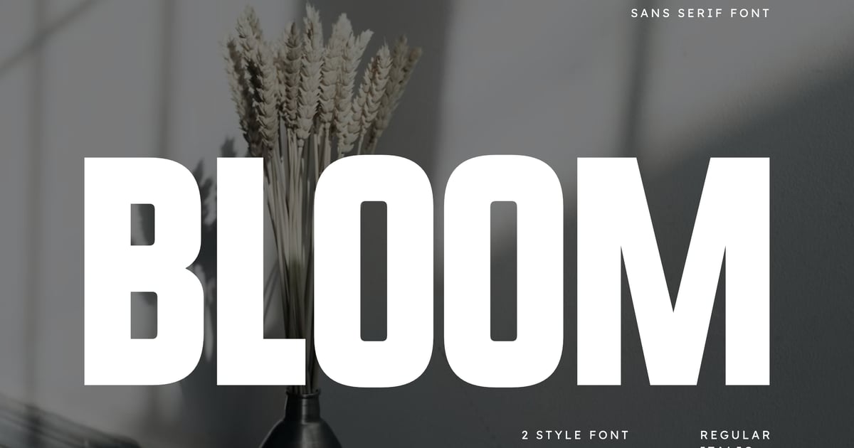 Bloom - Modern Bold Condensed Sans Serif Font