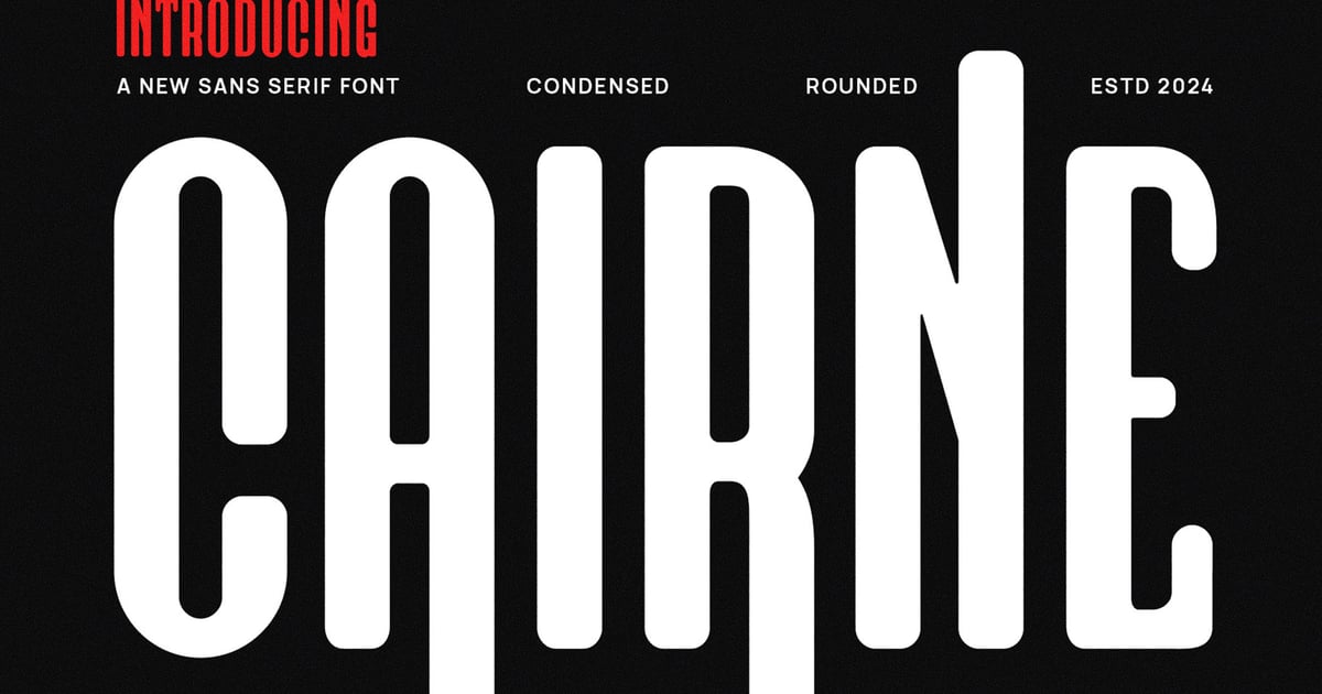 Cairne Modern Futuristic Sans Serif Font