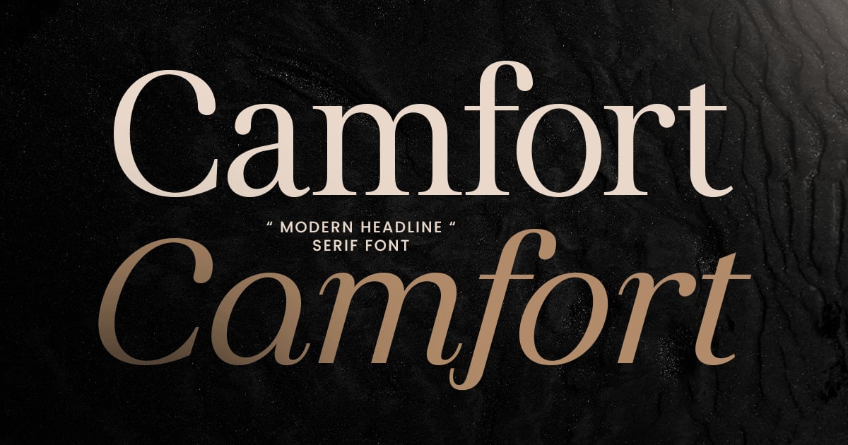 Camfort - Modern Headline Serif Font