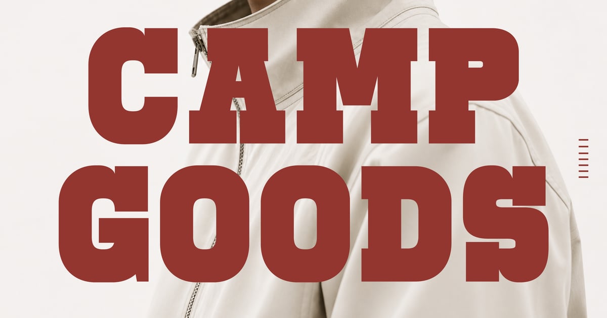 Camp Goods – Modern Bold Branding Slab Serif