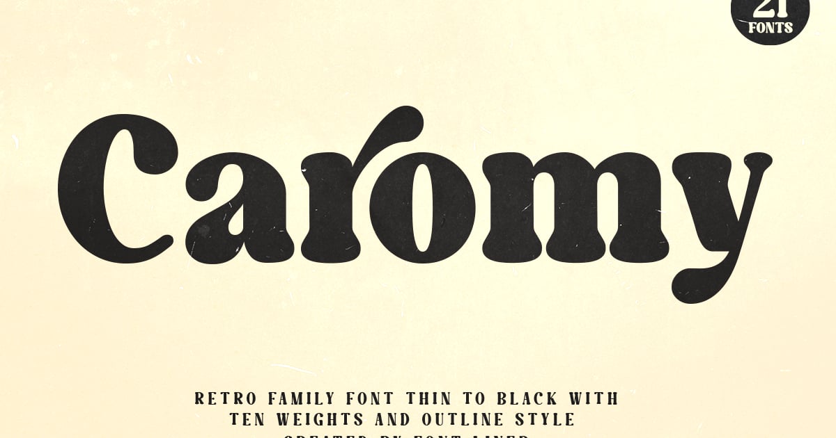 Caromy - Variable Retro Font