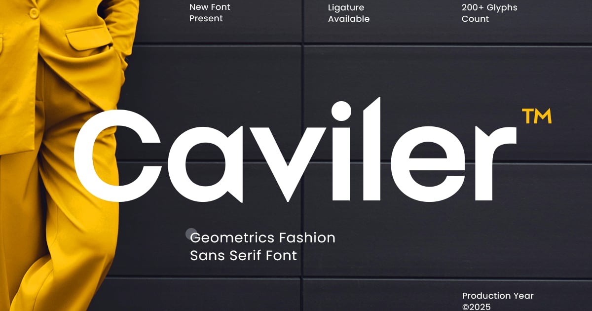 Caviler - Geometric Corporate Sans Serif Font
