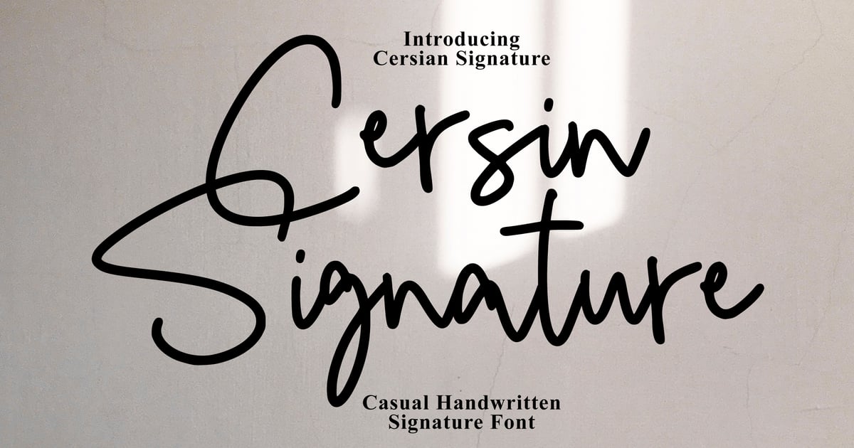 Cersin - Casual Signature