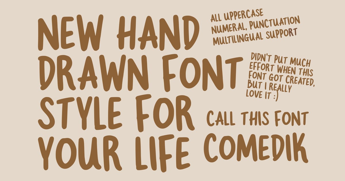 Comedik Hand-Drawn Playful
