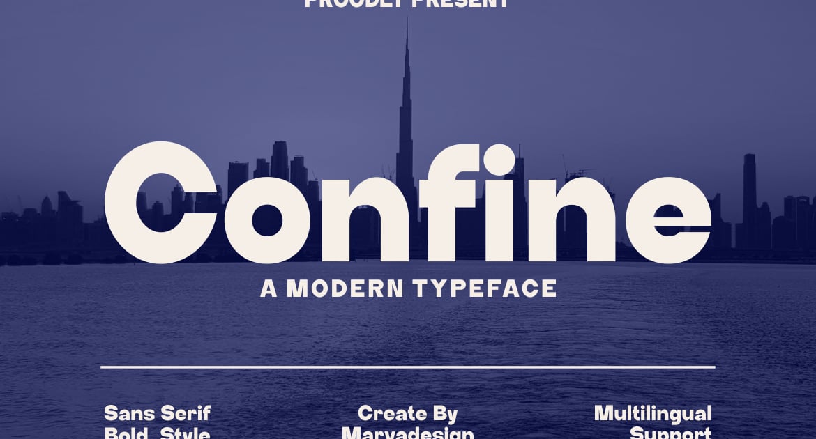Confine - A Modern Sans Serif Font