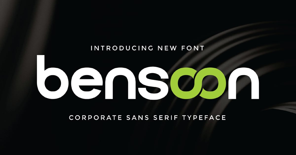 Corporate Bensoon Sans Serif Font