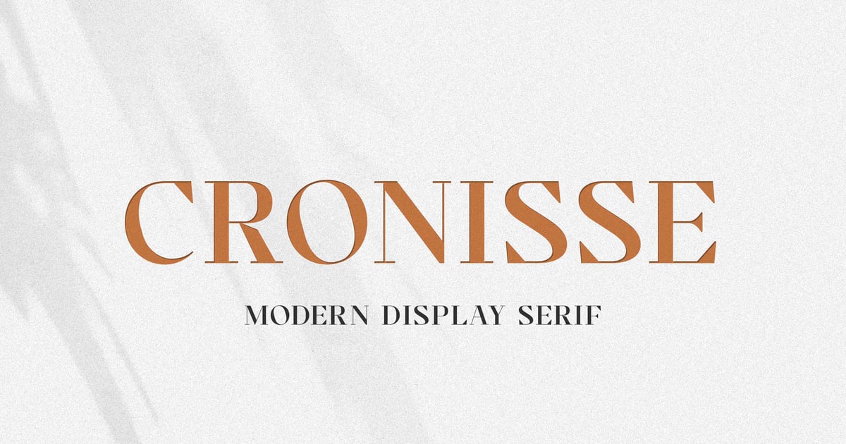 Cronisse - Modern Display Serif