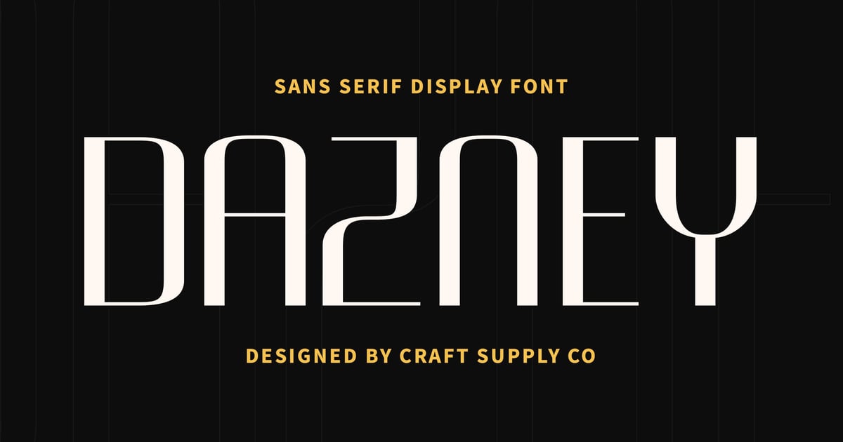 Dazney – Modern Sans Serif