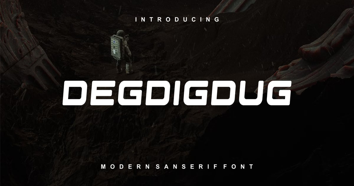Degdigdug - Modern Sans Serif Font