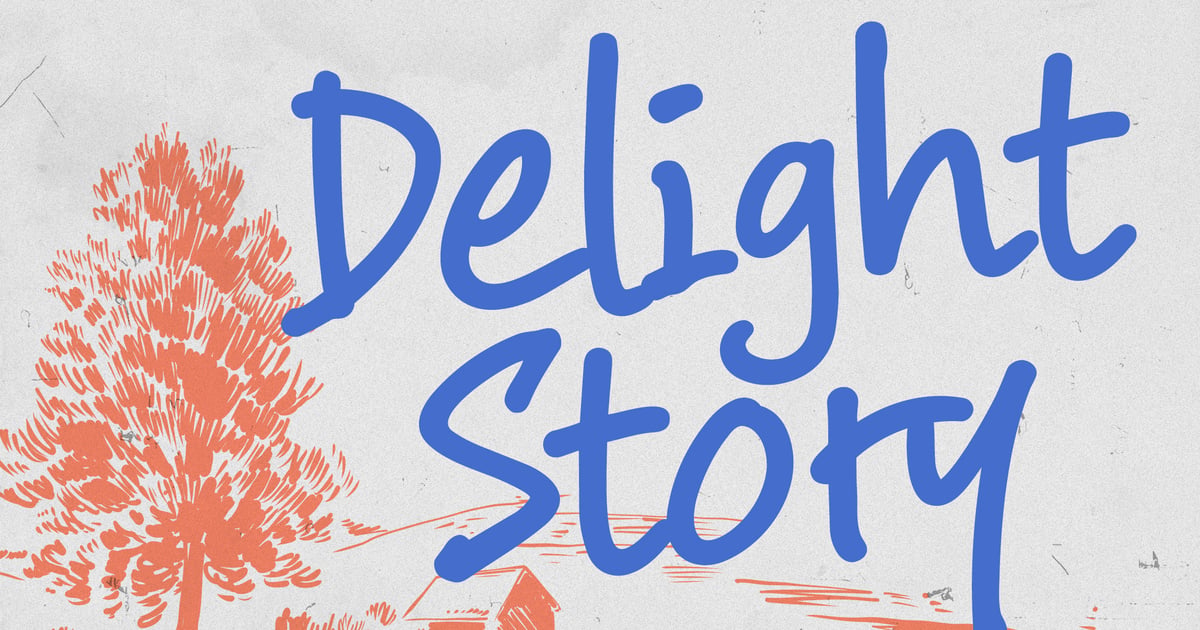 Delight Story - Casual Handwritten Script Font