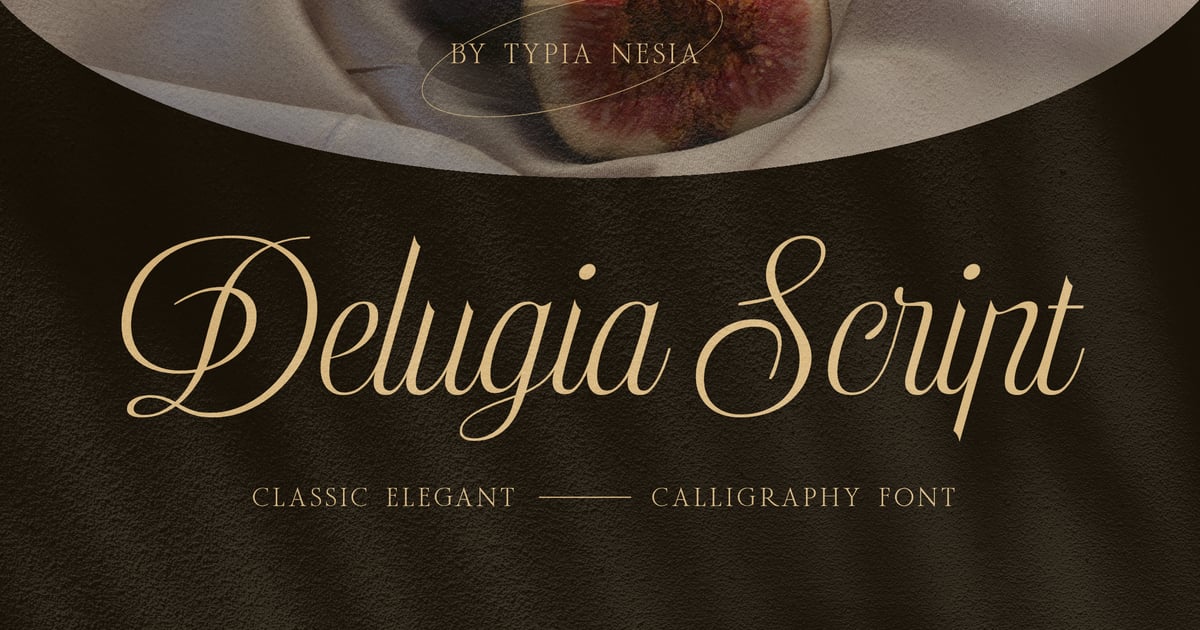 Delugia - Classic Elegant Calligraphy Script Font