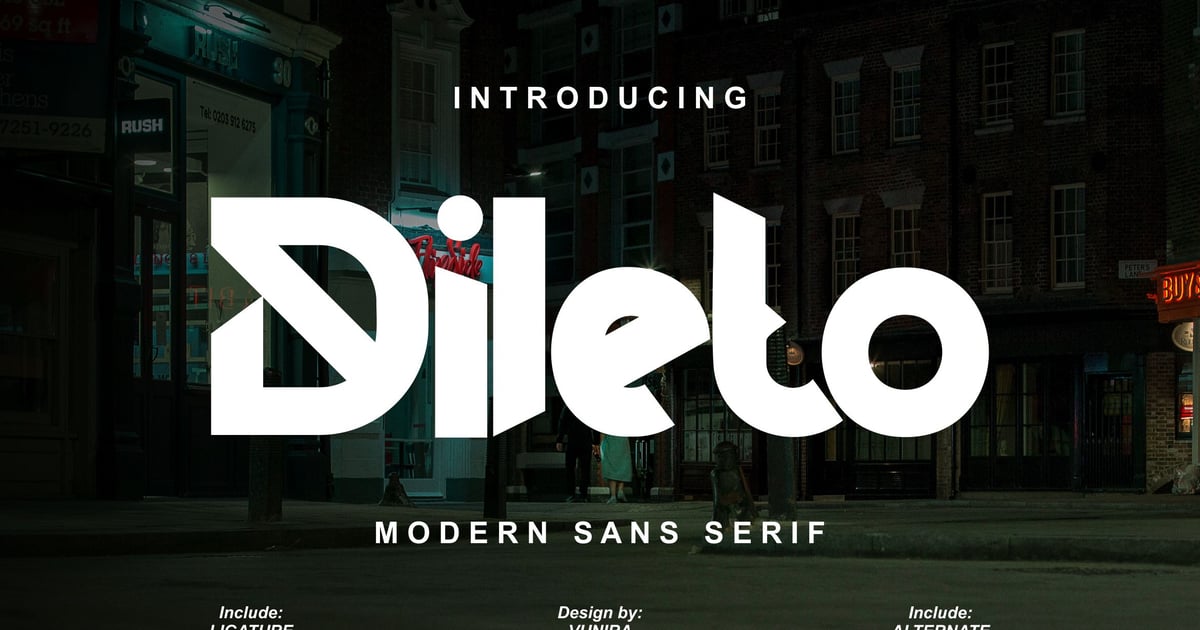 Dileto | Modern Sans Serif
