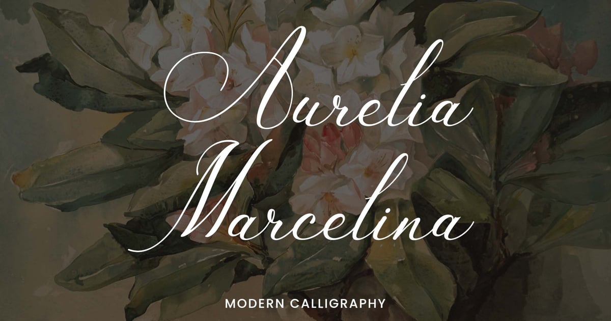 Elegant Calligraphy Font Elegant Calligraphy