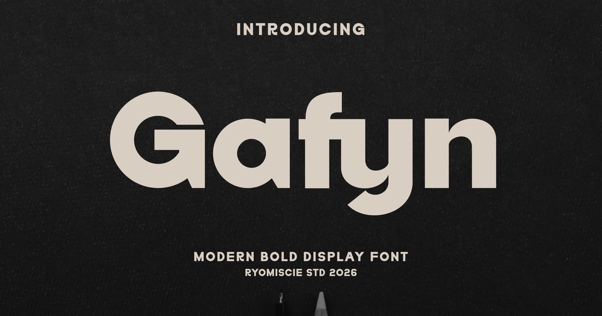 Gafyn - Modern Bold Display Font