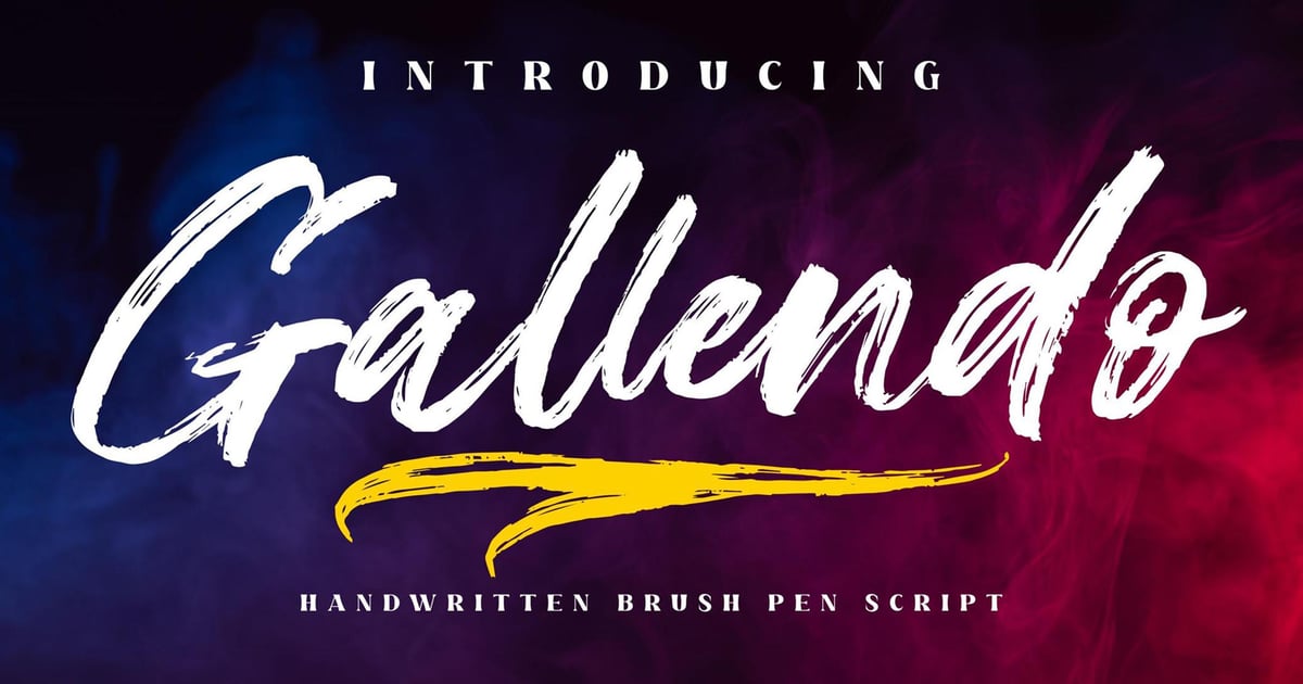 Gallendo Brush Script